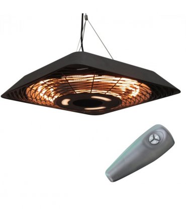 Outsunny 2000W Patio Electric Hanging Ceiling Heater Halogen Remote Aluminium