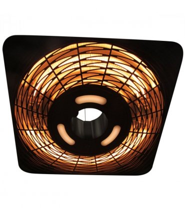 Outsunny 2000W Patio Electric Hanging Ceiling Heater Halogen Remote Aluminium