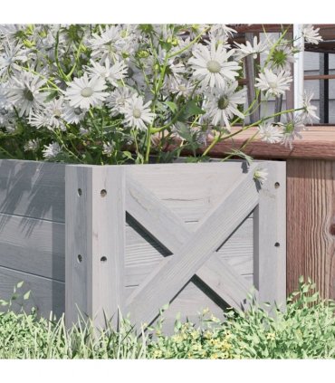 Outsunny Wooden Garden Raised Bed Planter Grow Containers Pot, 100x36.5x36cm