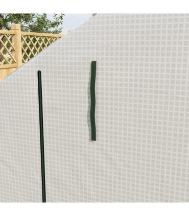 Outsunny Walk-in Garden Greenhouse Shelves Polytunnel Steeple Grow House