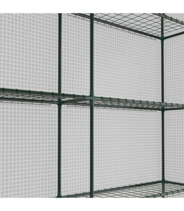 Outsunny Walk-in Garden Greenhouse Shelves Polytunnel Steeple Grow House