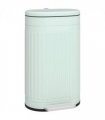 HOMCOM 30L Pedal Bin, Metal Kitchen Bin with Soft-close Lid, Light Green