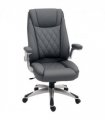 Vinsetto High Back Executive Office Chair Home Swivel Dark Grey