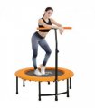 HOMCOM 40'' Mini Trampoline Adult Rebounder Jumper w/ Handle Fitness Orange