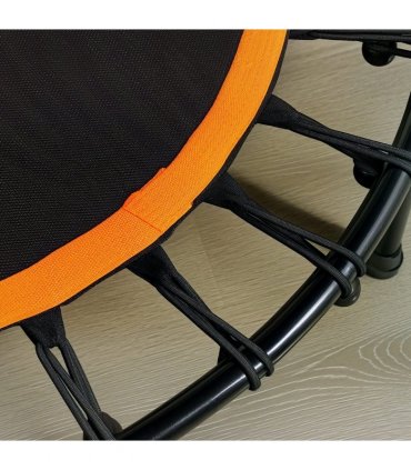 HOMCOM 40'' Mini Trampoline Adult Rebounder Jumper w/ Handle Fitness Orange
