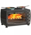 HOMCOM 36L Countertop Toaster Oven with 2 Hot Plates, Grill, Roast, Bake