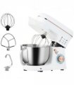 HOMCOM Electric Stand Mixer, 5L Food Mixer with Dough Hook, Whisk, White