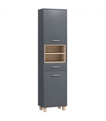 HOMCOM Bathroom Storage Unit with Open Shelves and Drawer