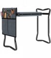 Outsunny Garden Kneeler Foldable Seat Bench EVA Foam Pad with Tool Bag Pouch