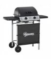 Outsunny Propane Gas Barbecue Grill 2 Burner Cooking BBQ 5.6 kW w/ Side Shelves