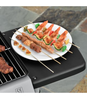 Outsunny Propane Gas Barbecue Grill 2 Burner Cooking BBQ 5.6 kW w/ Side Shelves