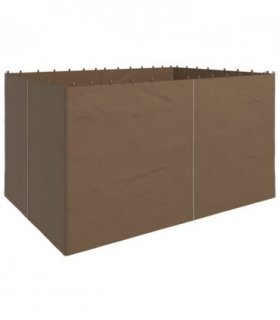 Outsunny 3 x 4(m) Universal Gazebo Replacement Sidewall Set, 4 Panels, Brown
