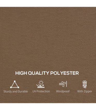 Outsunny 3 x 4(m) Universal Gazebo Replacement Sidewall Set, 4 Panels, Brown