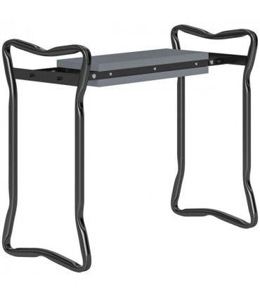 Outsunny 2 In1 Folding Garden Kneeler Foam Chair Pad Support Bench, Grey