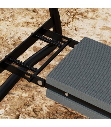 Outsunny 2 In1 Folding Garden Kneeler Foam Chair Pad Support Bench, Grey