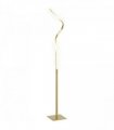 HOMCOM LED Floor Lamp, Standing Lamp with3 Adjustable Brightness Gold Tone