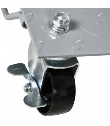 DURHAND 2PCS 680kg Car Wheel Dollies with Swivel Casters, Wheel Dolly, Grey