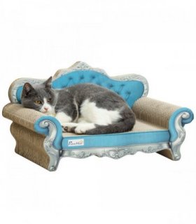 PawHut 2 in 1 Cardboard Cat Scratching Board with Catnip for Indoor Cats