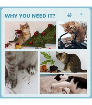 PawHut 2 in 1 Cardboard Cat Scratching Board with Catnip for Indoor Cats