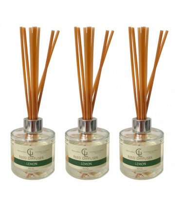 Reed Diffuser Oil Based 100ml Lemon Pack of 3