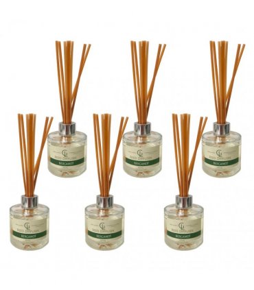 Reed Diffuser Oil Based 100ml Bergamot Pack of 6