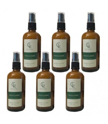 Aqueous Fresh Linen Room Spray 100ml in Amber Glass, 6 Bottles