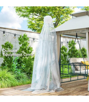 Outsunny 6 X 10m UV Resistant Waterproof Plastic Polytunnel Cover, Clear