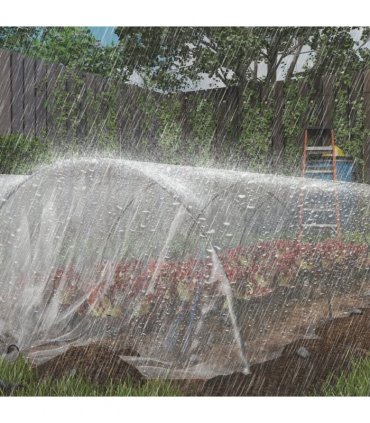 Outsunny 6 X 10m UV Resistant Waterproof Plastic Polytunnel Cover, Clear