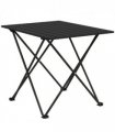 Outsunny Folding Camping Table for Outdoor Camping, Picnic, Hiking, Black