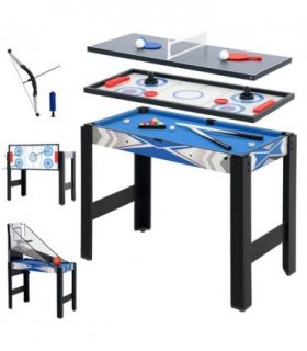 SPORTNOW 5 in 1 Multi Games Table Combo Sports Game Table for Kids, Blue