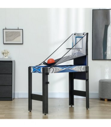 SPORTNOW 5 in 1 Multi Games Table Combo Sports Game Table for Kids, Blue