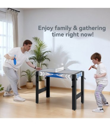 SPORTNOW 5 in 1 Multi Games Table Combo Sports Game Table for Kids, Blue