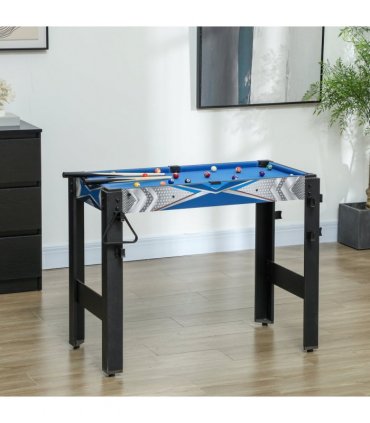 SPORTNOW 5 in 1 Multi Games Table Combo Sports Game Table for Kids, Blue