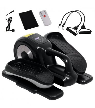SPORTNOW Mini Elliptical Machine, Seated Pedal Exerciser w/ Remote Control