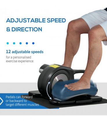 SPORTNOW Mini Elliptical Machine, Seated Pedal Exerciser w/ Remote Control
