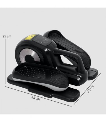 SPORTNOW Mini Elliptical Machine, Seated Pedal Exerciser w/ Remote Control