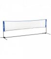 SPORTNOW 4m Badminton Net, Adjustable Sports Net for Tennis, Volleybal, Blue