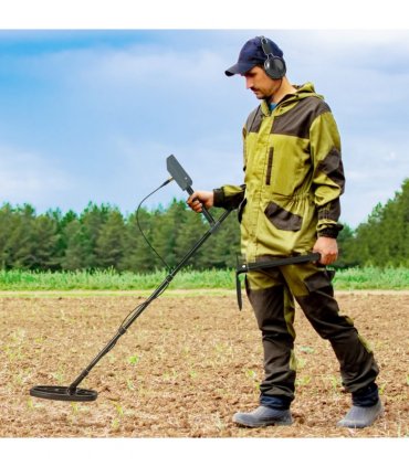 Outsunny Gold Metal Detector with DSP Chip and 5 Professional Modes