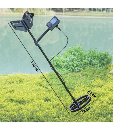Outsunny Gold Metal Detector with DSP Chip and 5 Professional Modes