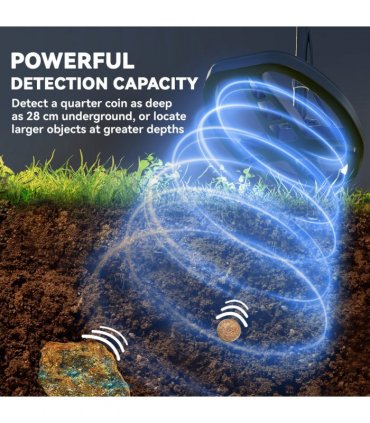 Outsunny Gold Metal Detector with DSP Chip and 5 Professional Modes