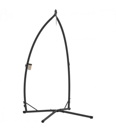 Outsunny Hammock Chair Stand, Steel Frame Hammock Stand Only, Black