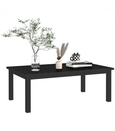 Outsunny Aluminium Outdoor Coffee Table Patio Table, Black