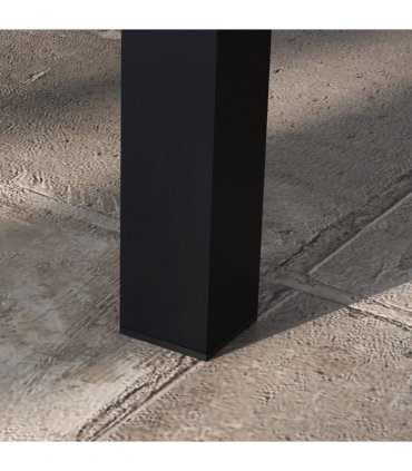 Outsunny Aluminium Outdoor Coffee Table Patio Table, Black