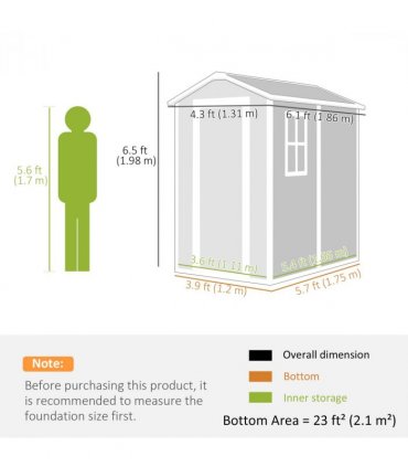 Spacious Grey Tool Shed - Weatherproof & Secure Outdoor Storage