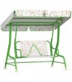 Kids Fox Pattern Swing Seat with Adjustable Canopy for Outdoor Fun