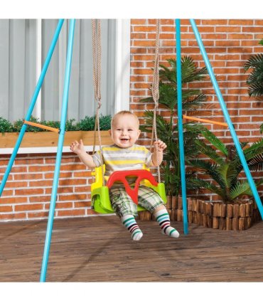 3-in-1 Adjustable Swing for Infants & Toddlers - Safe Indoor & Outdoor Play