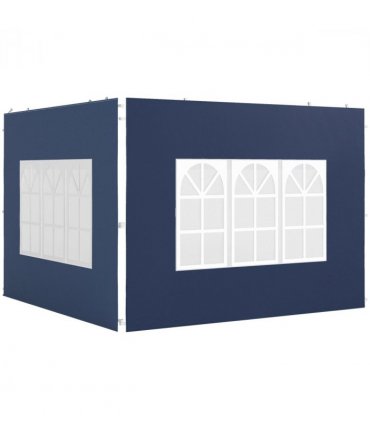Outsunny Gazebo Side Panels for 3x3(m) or 3x6m Gazebo Canopy, 2 Pack, Blue