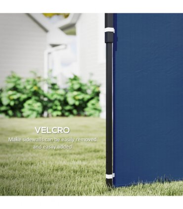 Outsunny Gazebo Side Panels for 3x3(m) or 3x6m Gazebo Canopy, 2 Pack, Blue