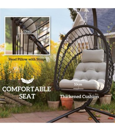 Durable Powder Coated Steel Frame Garden Storage Basket & Seat