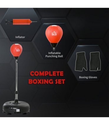 Boxing Training Set - Adjustable Height & Stable Base for Skills Development